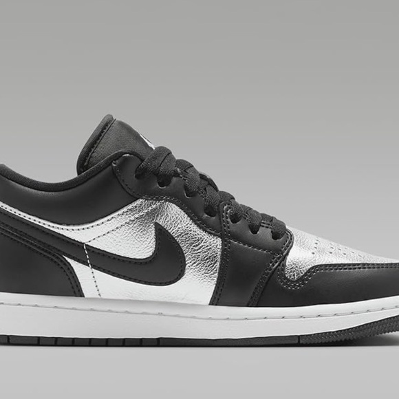 Nike Air Jordan Women’s Black and Silver Sneakers - Picture 5 of 5